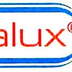 Das Bild zeigt das Ferralux RWA Logo aus dem Jahr 1989 mit roter Schrift und blauem Oval um "Ferralux"