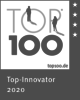 Das Bild ist ein Siegel mit dem Text: "TOP100 Top-Innovator 2020"