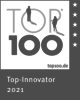 Das Bild ist ein Siegel mit dem Text: "TOP100 Top-Innovator 2021"